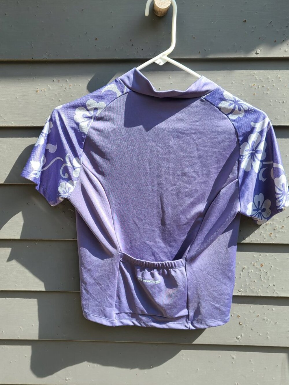 Sugoi Riding Top Blue with Back Kangaroo Pocket size Large - Picture 4 of 7